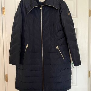 Women's Black Quilted Coat